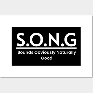 SONG Meaning Word Art Minimalist Design Posters and Art